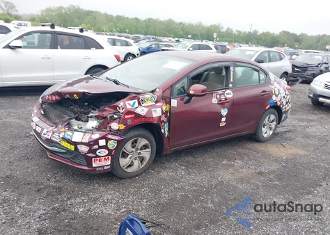 2013 Honda Civic Lx z USA, uszkodzony, nr VIN 2HGFB2F55DH503870